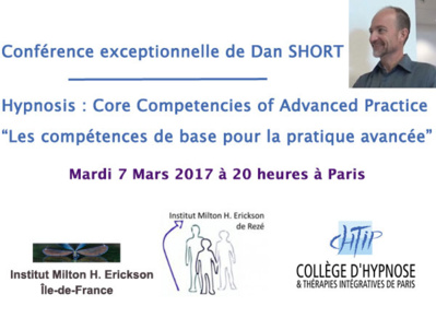 Formation en Hypnose à Paris. Dan SHORT en conférence sur les compétences de base pour la pratique avancée.
