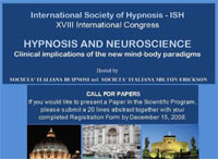 Société Internationale d'Hypnose - ISH: Le 18ème congrès de la Société Internationale d'Hypnose Société Internationale d'Hypnose - ISH: Le 18ème congrès de la Société Internationale d'Hypnose