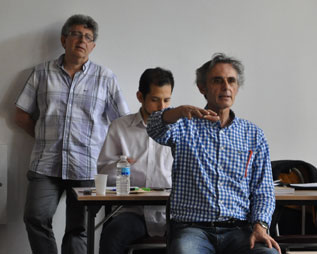 Dr Julien BETBEZE, Dr Philippe AÏM et Laurent GROSS au cours d'une formation au CHTIP Collège Hypnose & Thérapies Intégratives de Paris