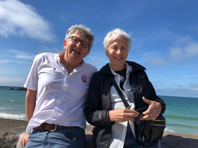 Laurent GROSS et Francine ZONENS-HIRSZOWSKI entre 2 ateliers dans ce congrès de St Malo 2022