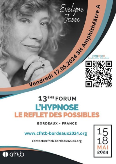 L’EMDR, une hypnose comme les autres ? Evelyne JOSSE au Forum Hypnose à Bordeaux. L’EMDR, une hypnose comme les autres ? Evelyne JOSSE au Forum Hypnose à Bordeaux.