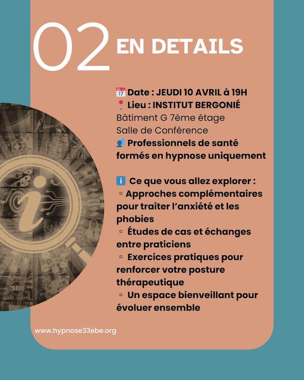 Supervision: phobies, anxiété et la claustrophobie.