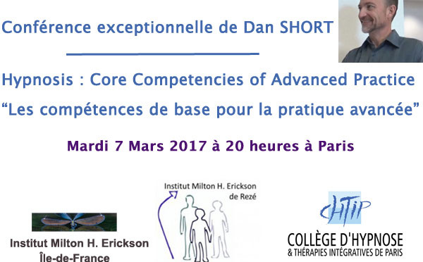 Formation en Hypnose à Paris. Dan SHORT en conférence sur les compétences de base pour la pratique avancée.