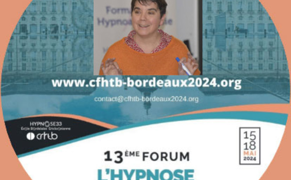 Le souffle de vie: la respiration dans tous ces états. Jeanne-Marie JOURDREN au Forum Hypnose à Bordeaux.