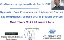 Formation en Hypnose à Paris. Dan SHORT en conférence sur les compétences de base pour la pratique avancée.