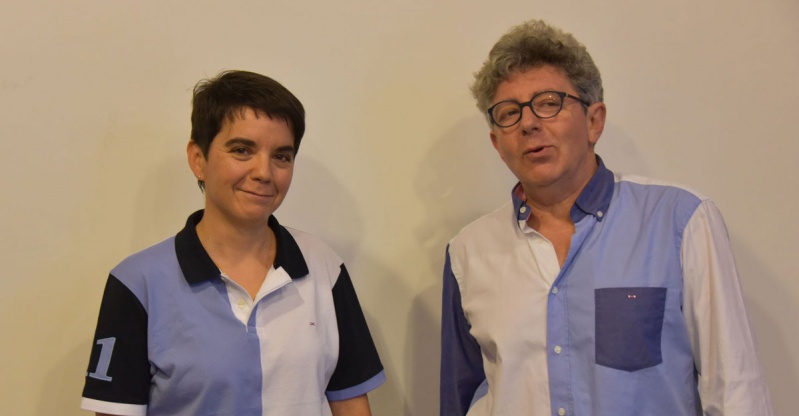 Jeanne-Marie JOURDREN et Laurent GROSS en formation en hypnose médicale à Paris